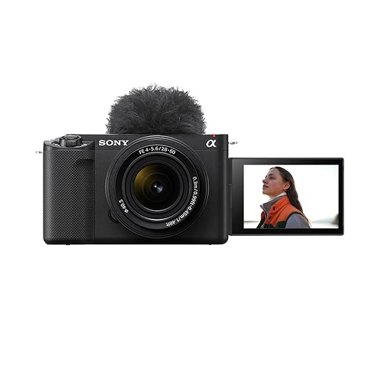 Sony Alpha ZV-E1L Full-Frame Interchangeable-Lens Mirrorless vlog Camera (with 28-60mm Zoom Lens)| Made for Creators | 12.1 MP | Artificial Intelligence Based Autofocus | 4K 120p Recording � Black